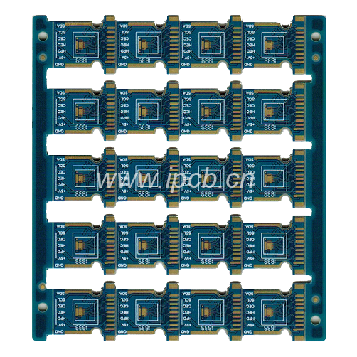 4層藍(lán)油鍍金板