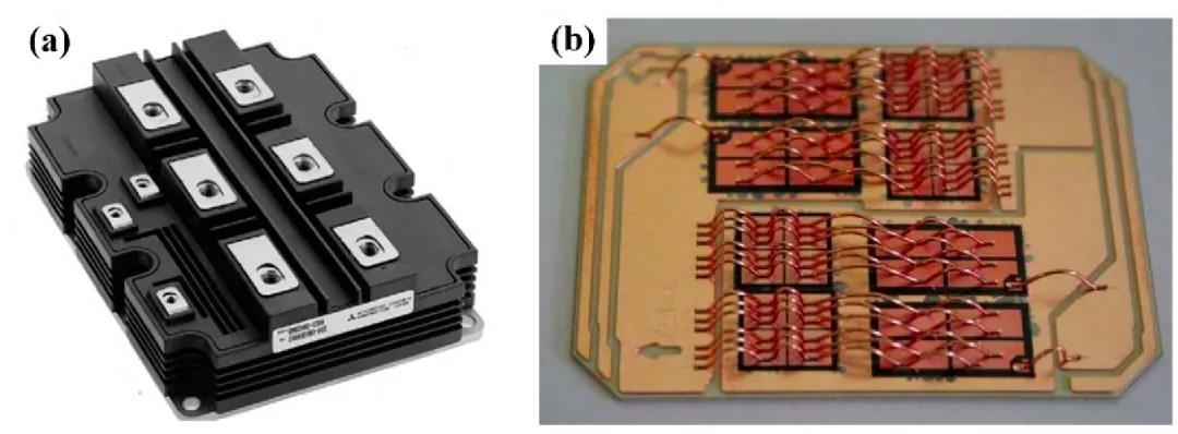 圖28(a)IG變態(tài)板塊及(b)認(rèn)為合適而使用DBC基板封裝IG變態(tài)板塊