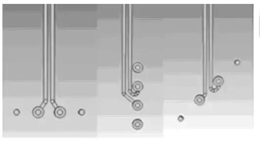 圖3 三種差分線引出方式 圖3 三種差分線引出方式