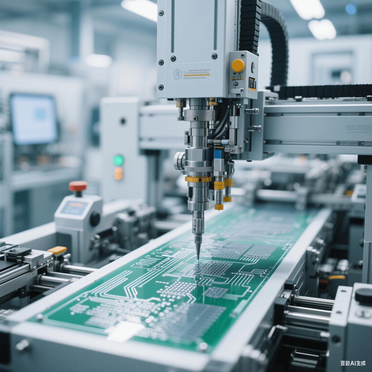 薄膜電路量產(chǎn)設(shè)備內(nèi)部視圖 薄膜電路量產(chǎn)設(shè)備內(nèi)部視圖