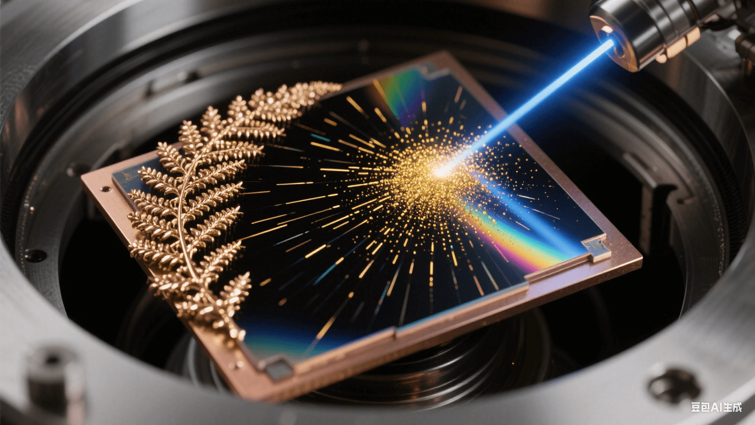 呈現(xiàn)真空環(huán)境中金屬粒子沉積成膜的微觀景象