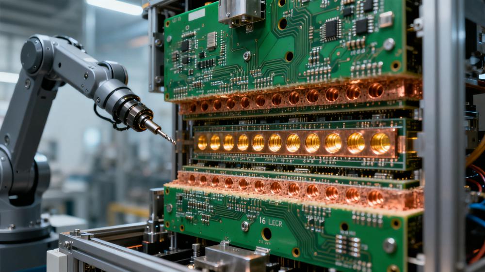 工業(yè)機器人伺服主板采用高TG板材的多層互聯結構