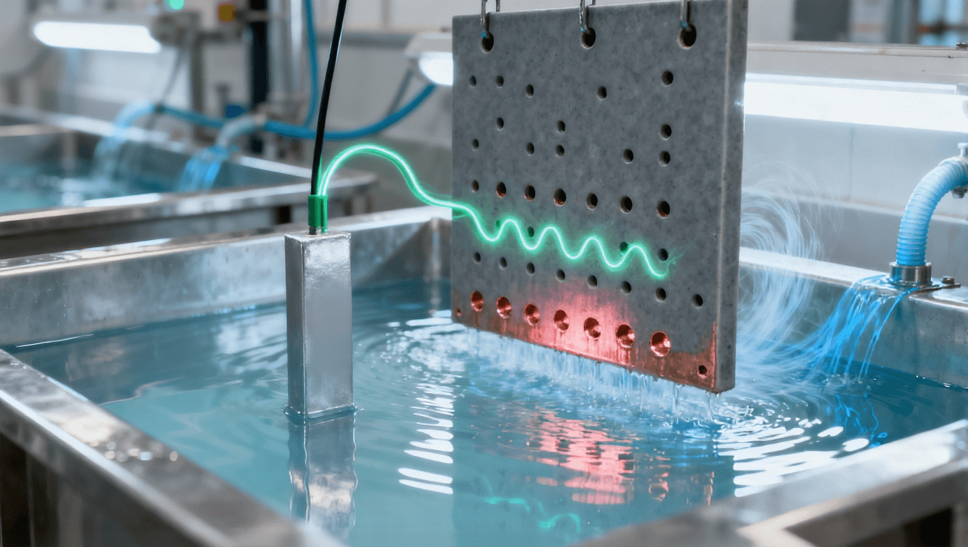 陶瓷板高深寬比盲孔脈沖電鍍填銅場景，101 盲孔 + 脈沖電流實現(xiàn)無空洞填充