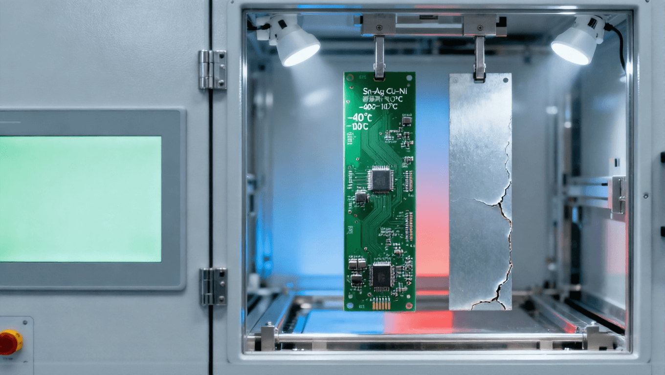 PCB高溫?zé)o鉛噴錫場景，Sn-Ag-Cu-Ni合金適配-40℃~150℃新能源汽車PCB