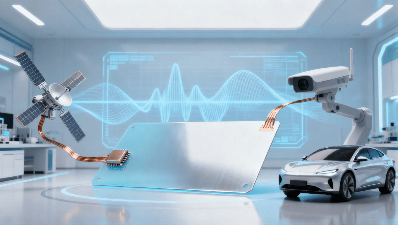 高頻高速覆銅板未來應用于衛(wèi)星信號模塊與自動駕駛傳感器場景