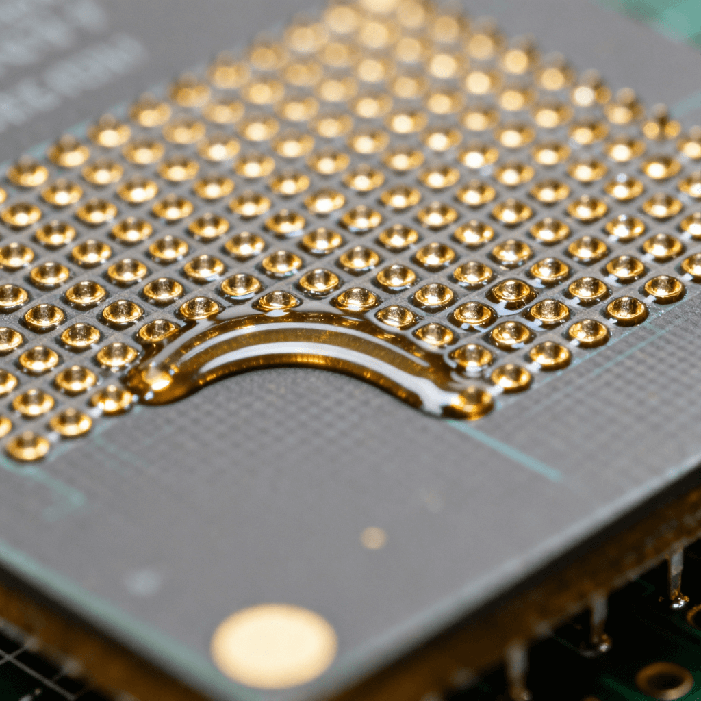 射頻器件QFN封裝底部接地焊盤上的密集過孔設(shè)計(jì)與精密焊接工藝特寫