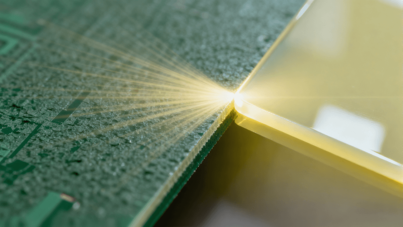 AI服務(wù)器PCB高頻材料與普通FR-4材料對比，展示低損耗特性與信號傳輸效率提升