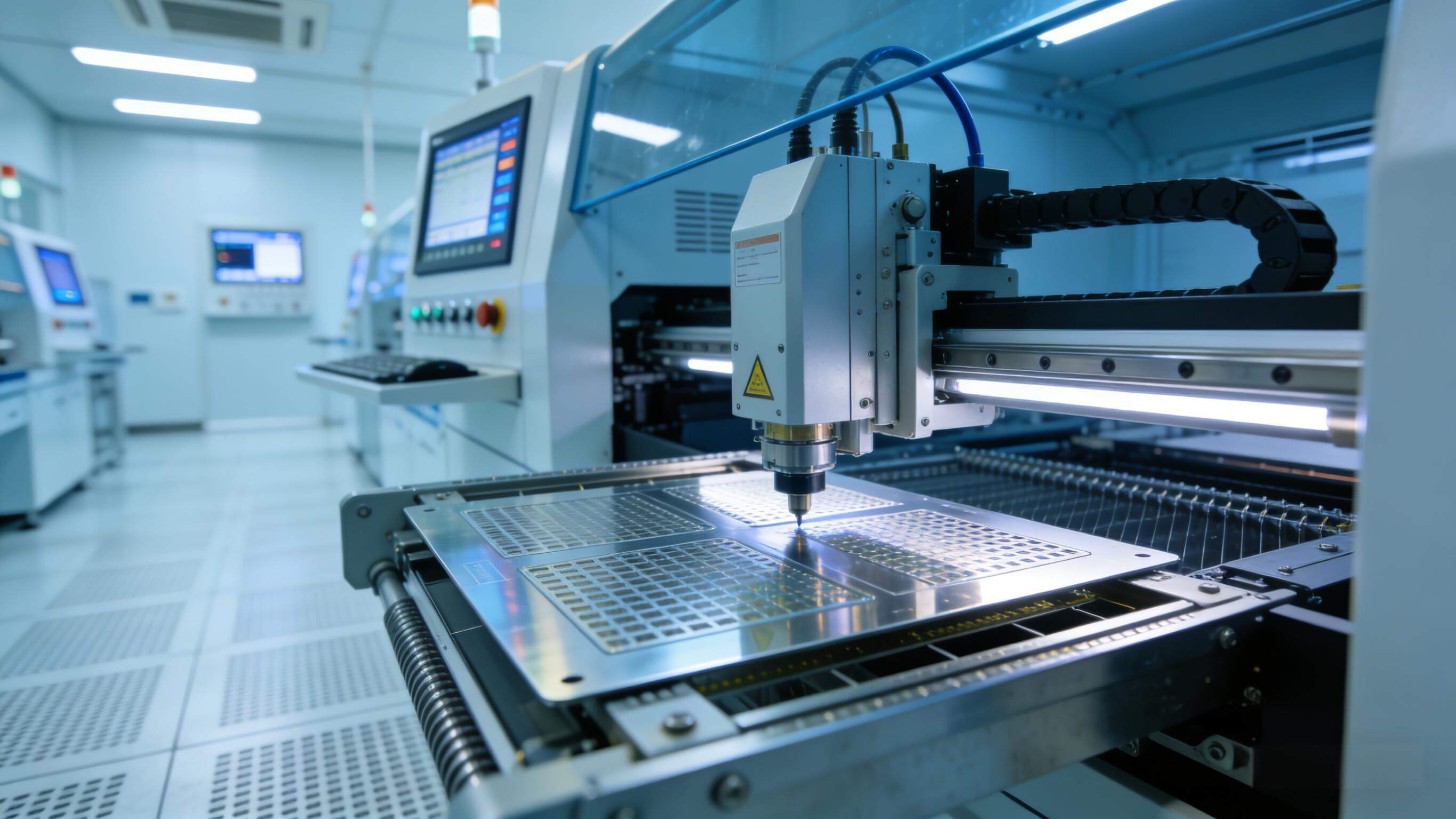 新一代超薄電路板鋼網(wǎng)在先進SMT電子制造車間的應(yīng)用場景 新一代超薄電路板鋼網(wǎng)在先進SMT電子制造車間的應(yīng)用場景