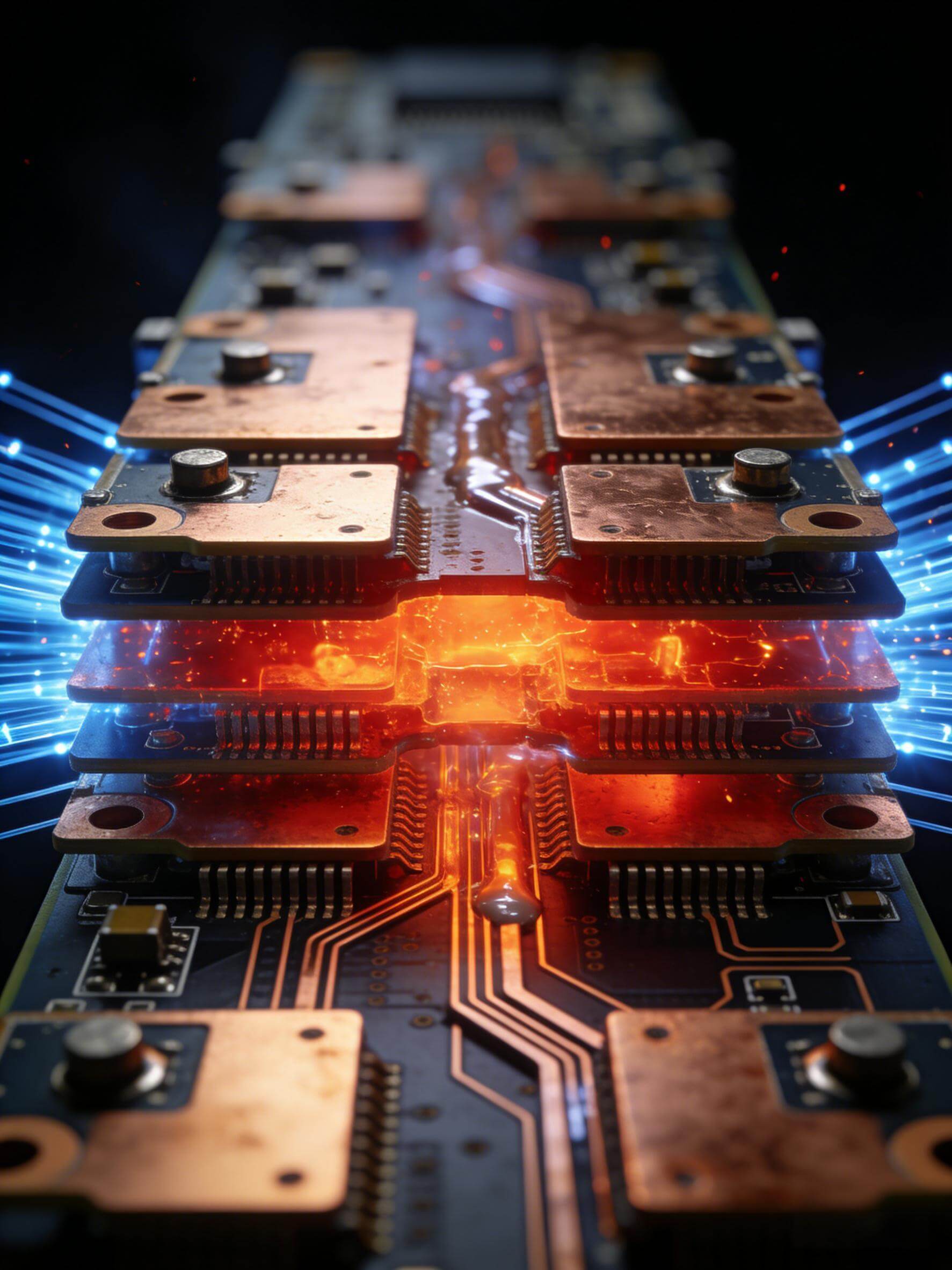 光模塊PCB多層散熱結(jié)構(gòu)與高導(dǎo)熱通孔設(shè)計 光模塊PCB多層散熱結(jié)構(gòu)與高導(dǎo)熱通孔設(shè)計